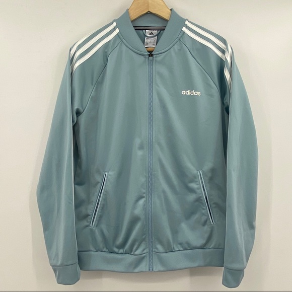 grey adidas track jacket women's